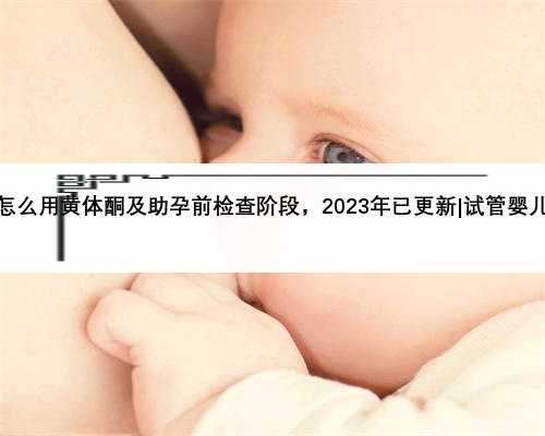 试管婴儿怎么用黄体酮及助孕前检查阶段，2023年已更新|试管婴儿怎么用保